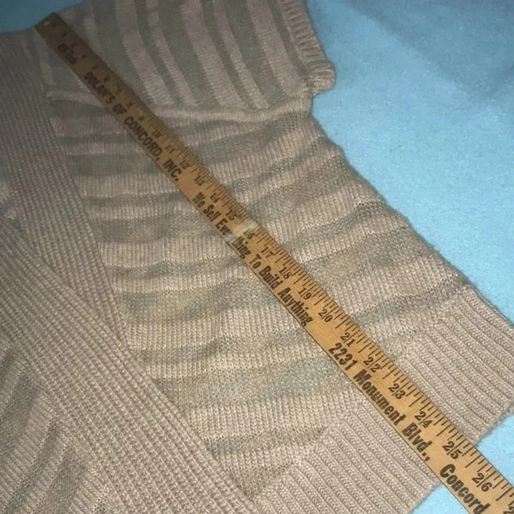 AMBER SUN cashmere mohair open front cardigan semi sheer short sleeve size S - Picture 8 of 10